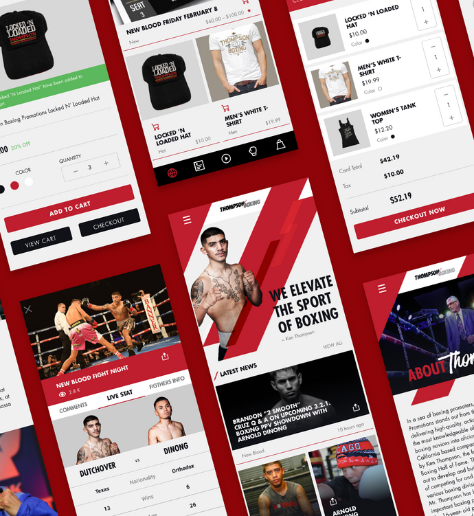 Thompson Boxing Promotions Mobile App